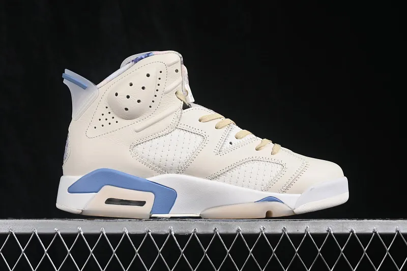 All categories Air Jordan Jordan series basketball shoes Air Jordan 6 Atmos x Air Jordan 6 Retro "Sashiko" AJ6 Joe 6 milk white blue Sashiko embroidery IR7255-110